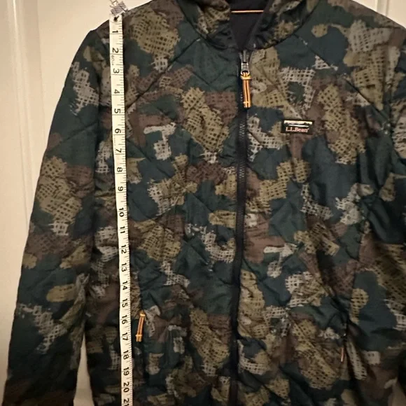 L.L. Bean Camouflage Reversible Jacket Boys Large - Picture 10 of 15